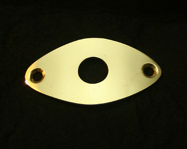 Oval Output Jackplate, brass