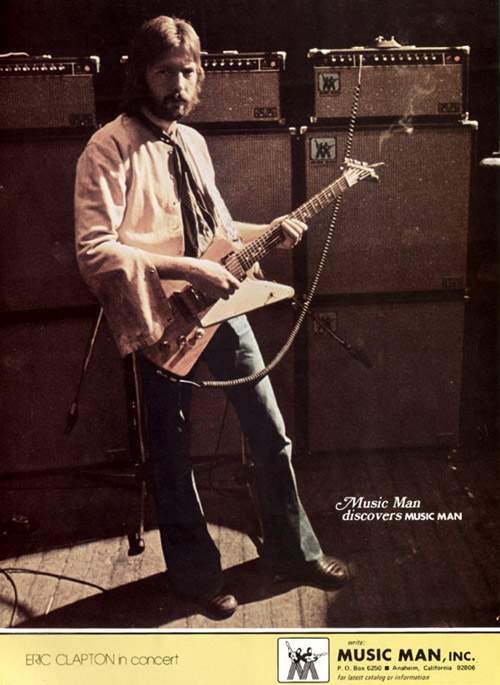 Eric Clapton, Music Man ad from 1976