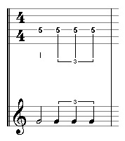 quarter note triplet