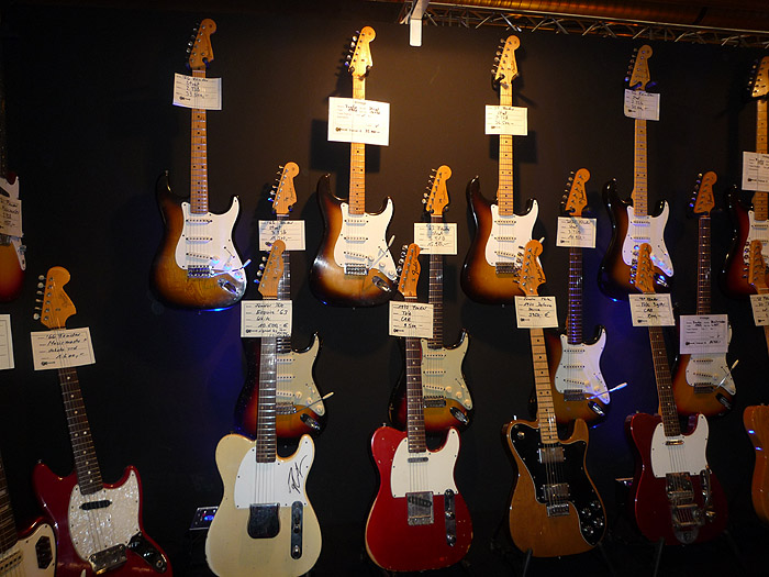 Last year you could see lots of vintage guitars-  not this year